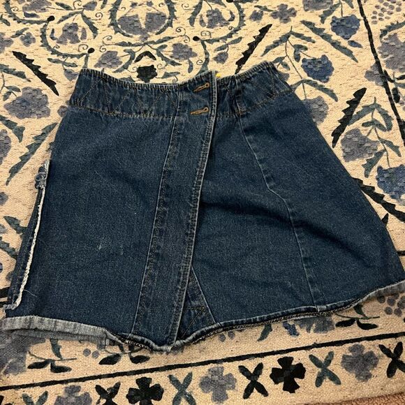 Karen walker denim wrap skirt 4 - Picture 1 of 9